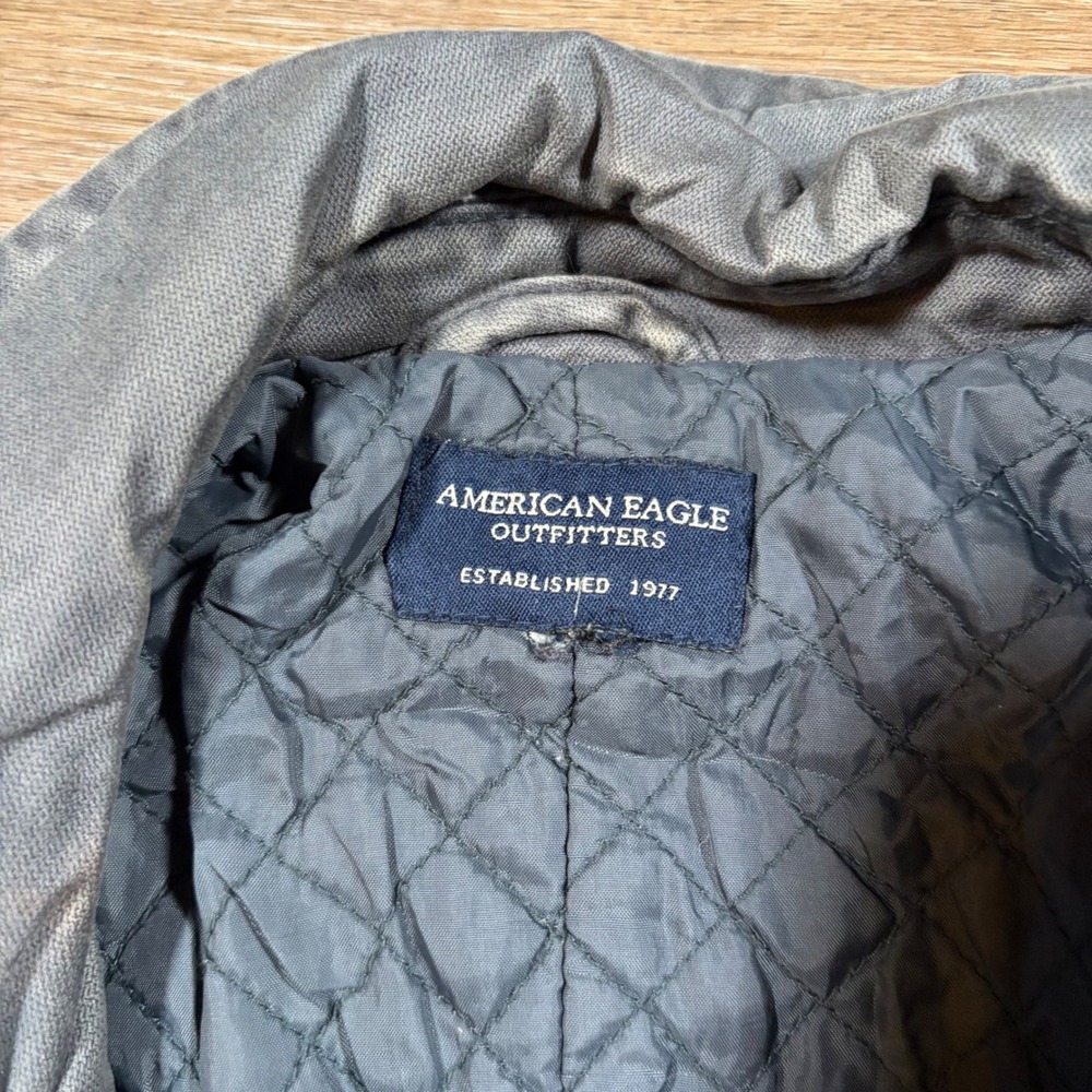 Y2K Abercrombie Style Utility Field Jacket Quilted Lined Size M - Picture 2 of 6